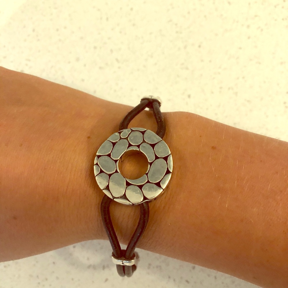 John Hardy black and silver bracelet